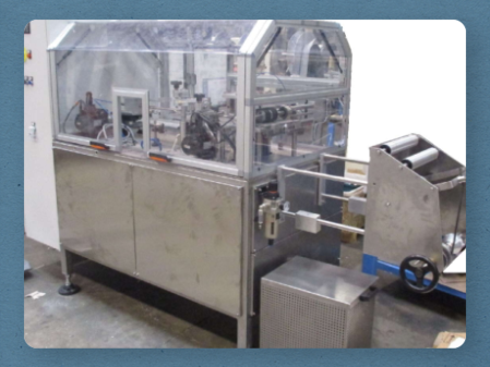 Used Packaging Machine for round products, like soap, cheese, scotch tape, bearings