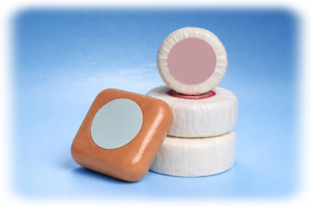 saponi avvolti e incartati